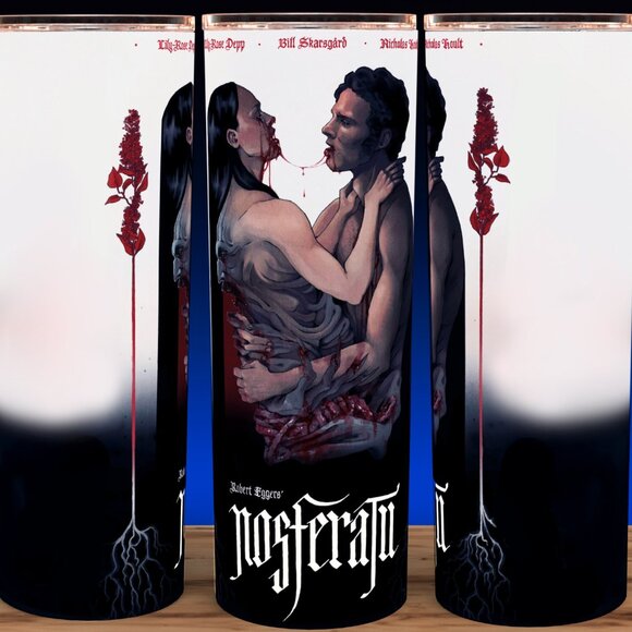 Nosferatu Ellen Hutter and Count Orlok Cup Mug Tumbler - Picture 1 of 3